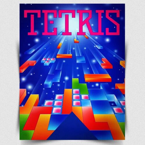 Arcade Games & Vending Llc - TABLICZKA METALOWA TETRIS - Retro plakat