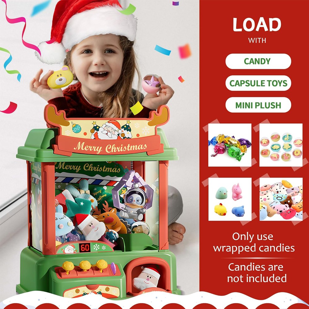 Świąteczny automat z pazurami  – Arcade Toy Claw Vending Machine recenzja i cena