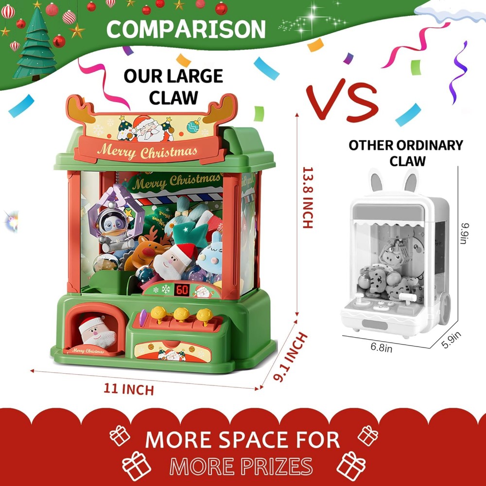 Świąteczny automat z pazurami  – Arcade Toy Claw Vending Machine recenzja i cena